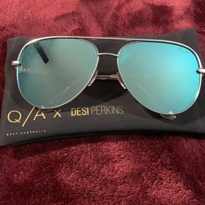 Quay x Desi Perkins Blue Aviator
